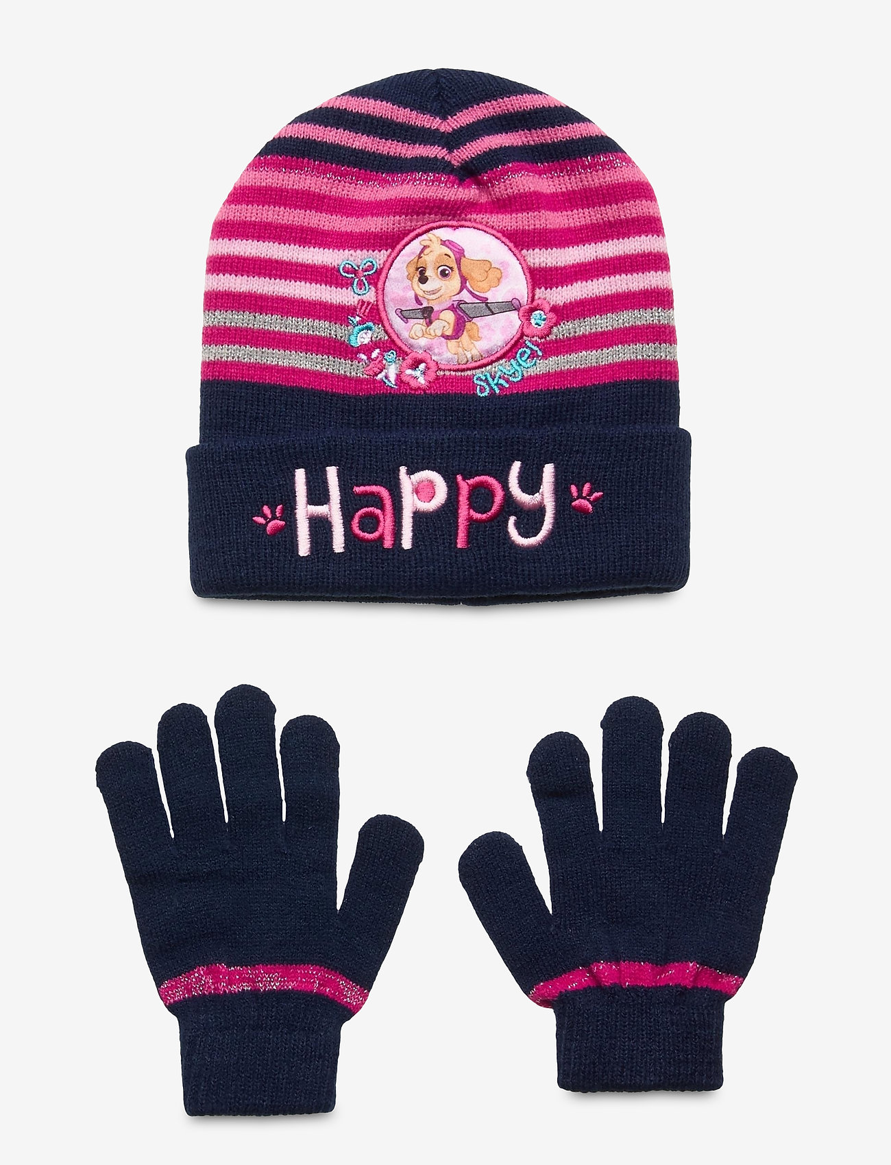Paw Patrol - SET 2 PCS MULTI HAT and GLOVES - navy - 0