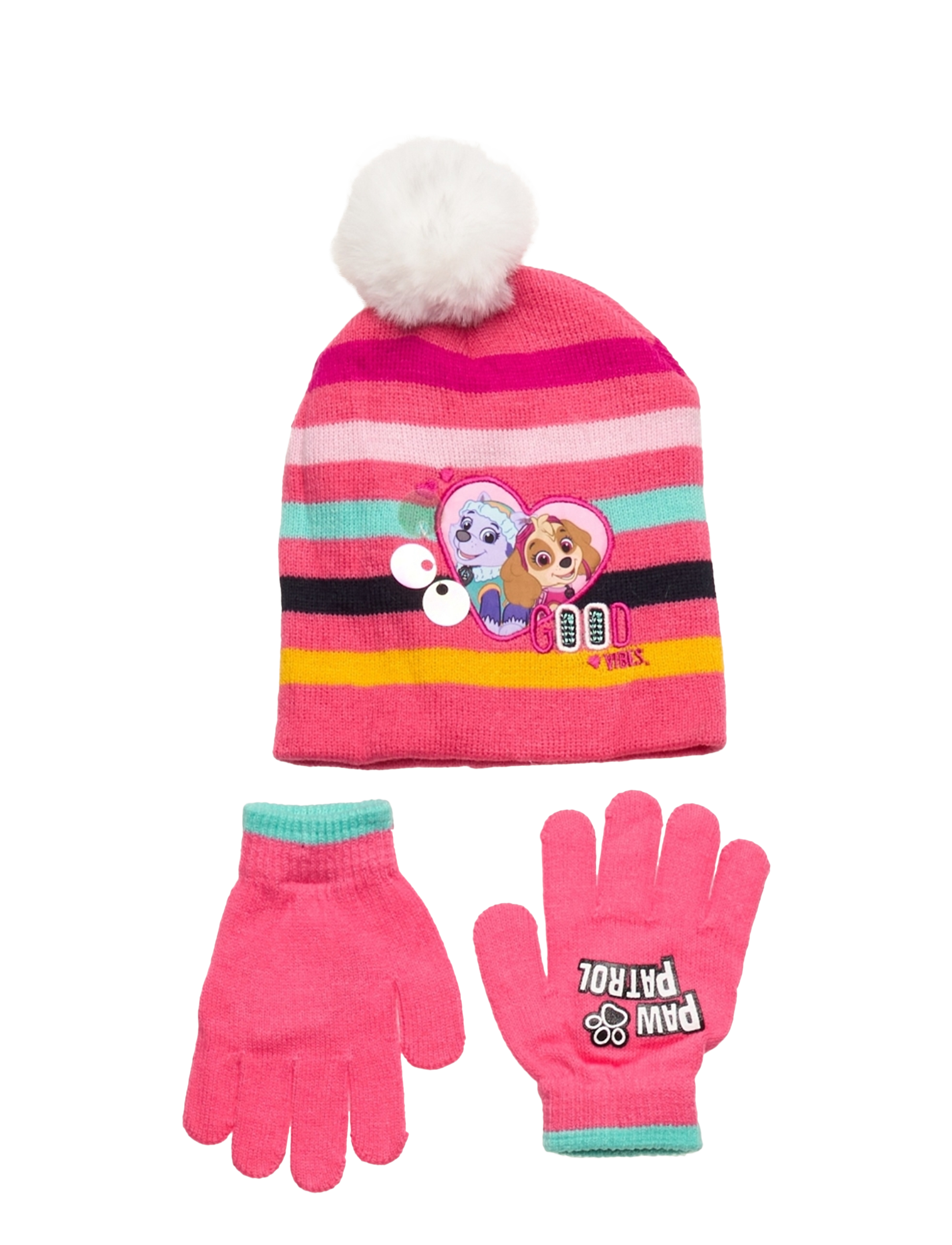 Paw Patrol - SET CAP + GLOOVES - pink - 0
