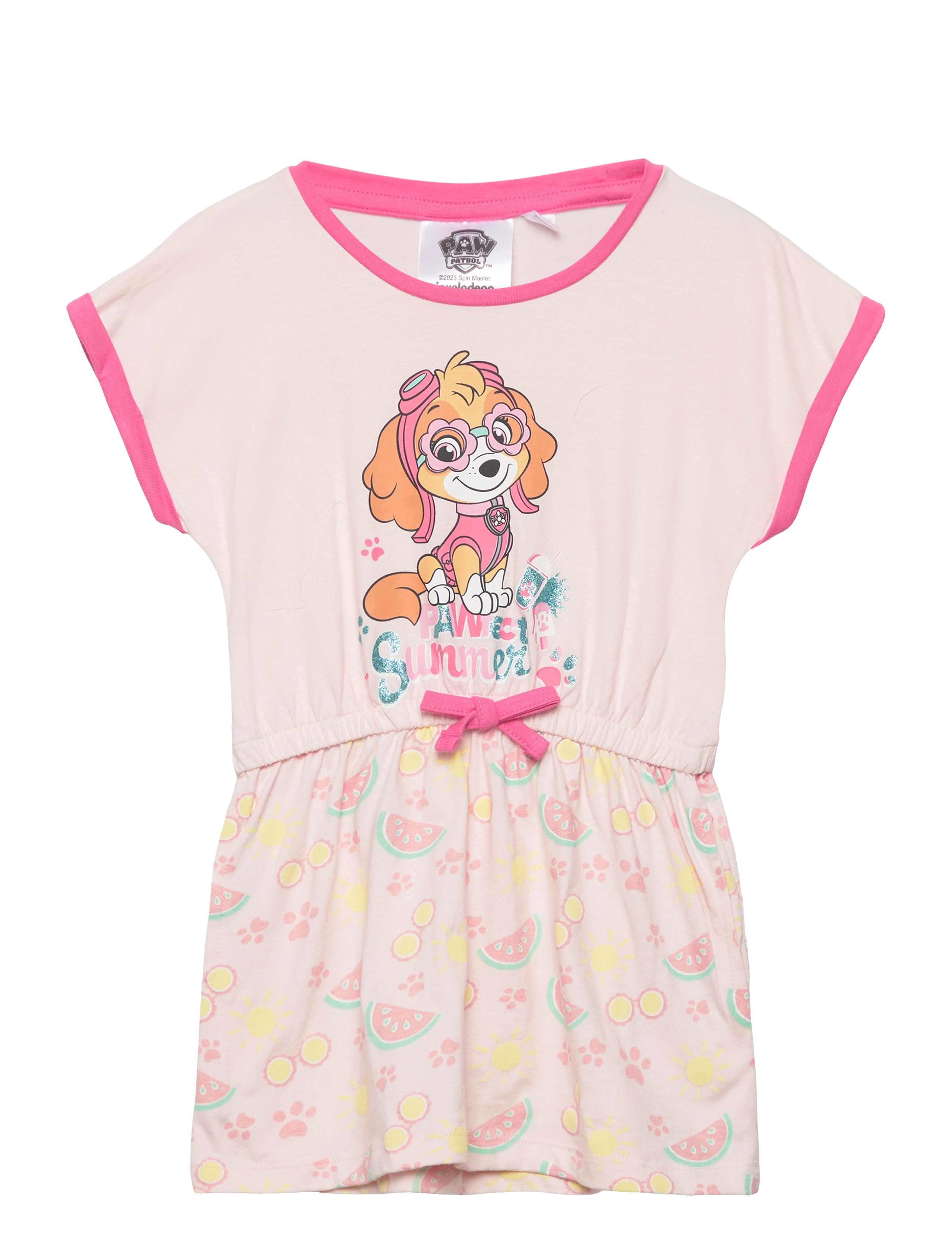 Paw Patrol Dresses, Børn, Printet Børnekjole, Pink, Str: 110
