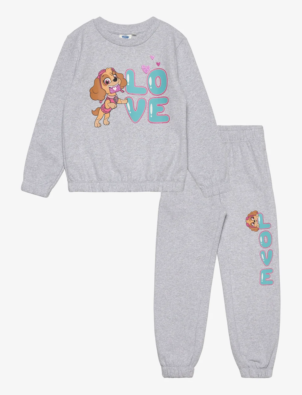 Paw Patrol - JOGGINGS - set med långärmad t-shirt - lgrey - 0