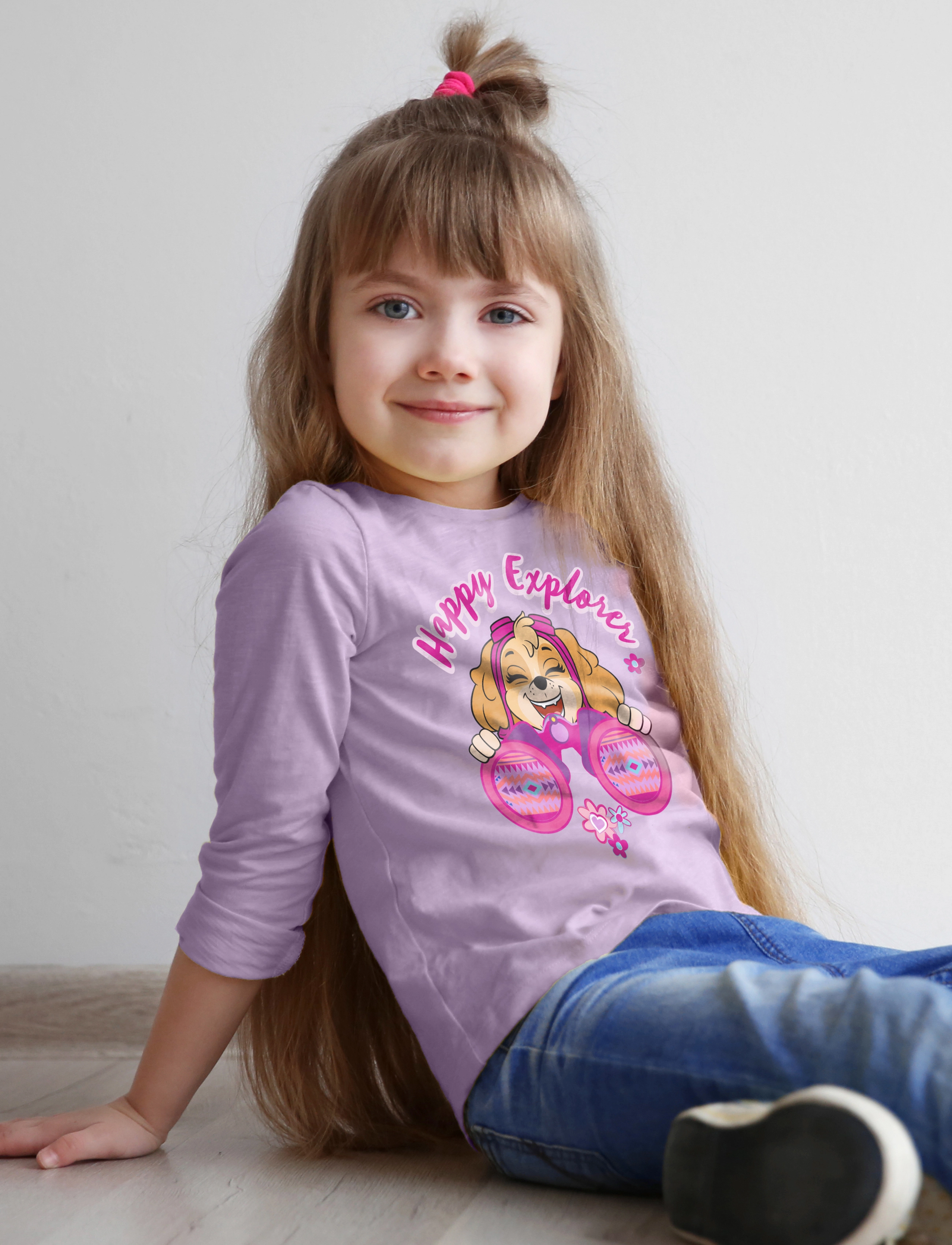 Paw Patrol Tshirt, 104, T-shirts, Rosa - Long-sleeved Kinder