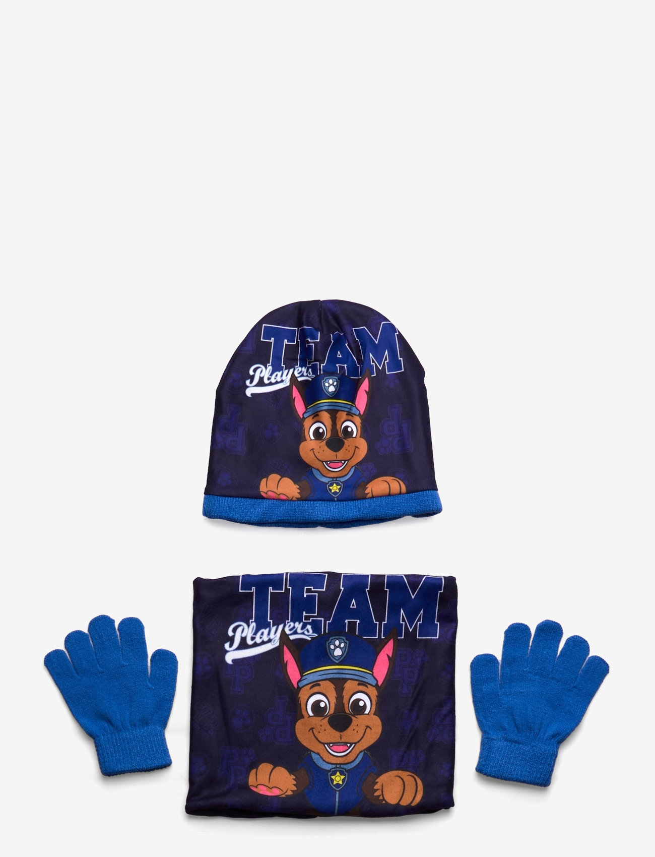 Paw Patrol - BONNET + GLOVES + COLLAR - blue - 0