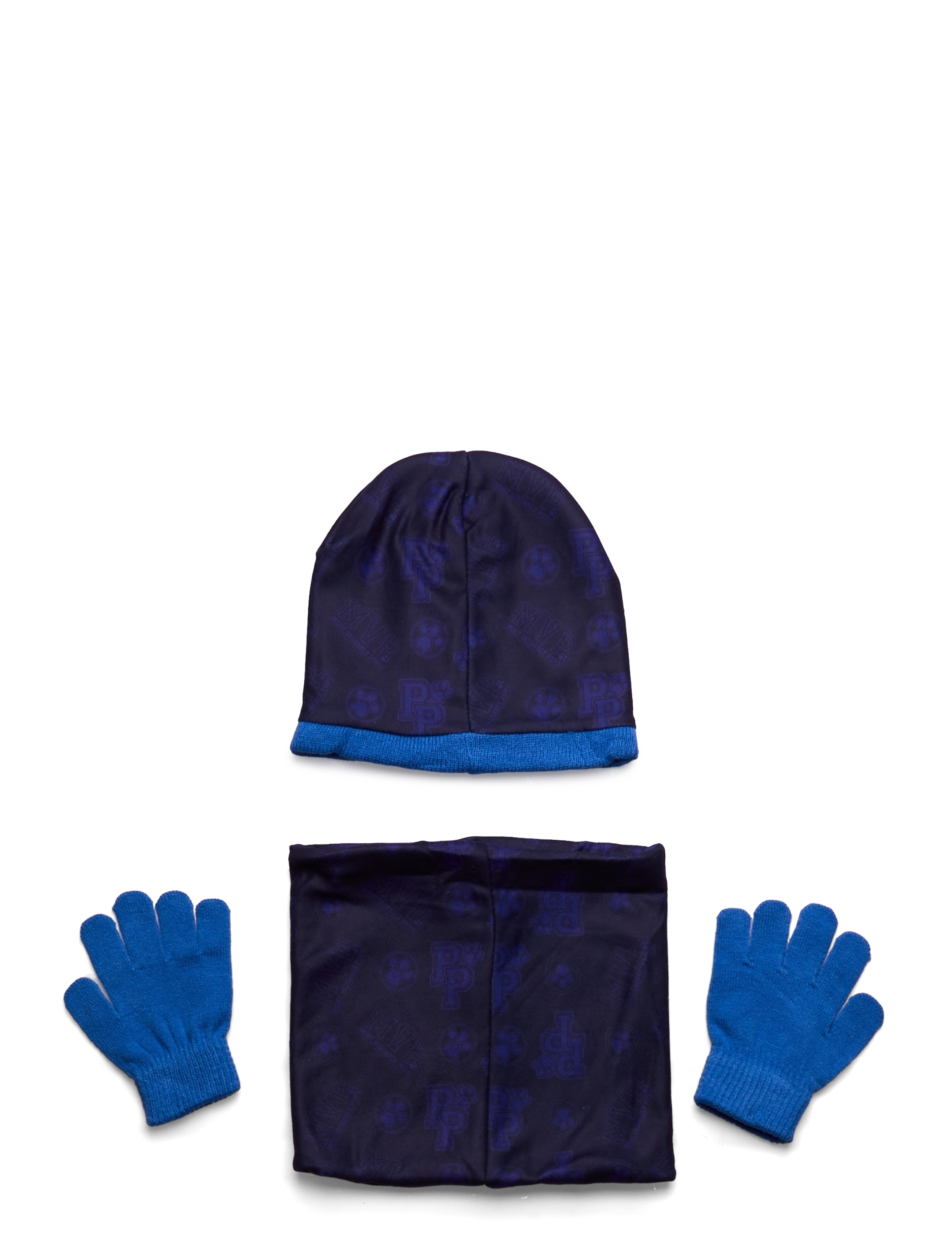 Paw Patrol - BONNET + GLOVES + COLLAR - blue - 1