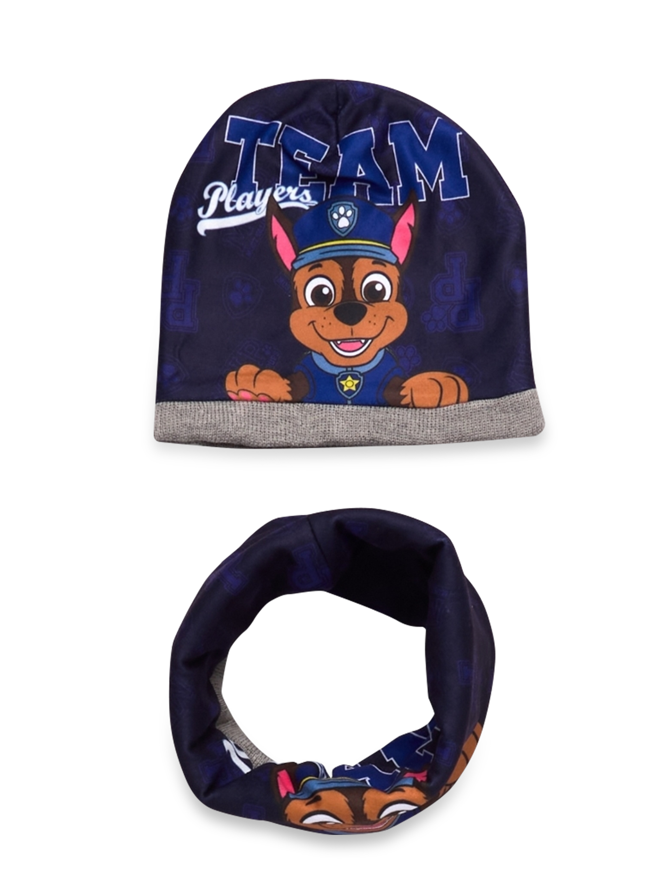 Paw Patrol - BONNET + GLOVES + COLLAR - lgrey - 1