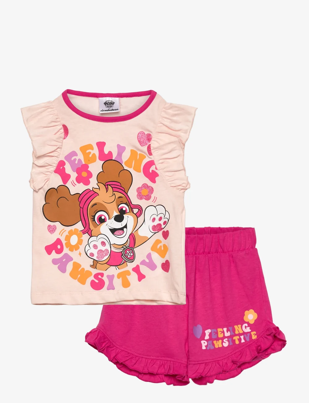 Paw Patrol - T SHIRT + SHORT - set med kortärmad t-shirt - pink - 0