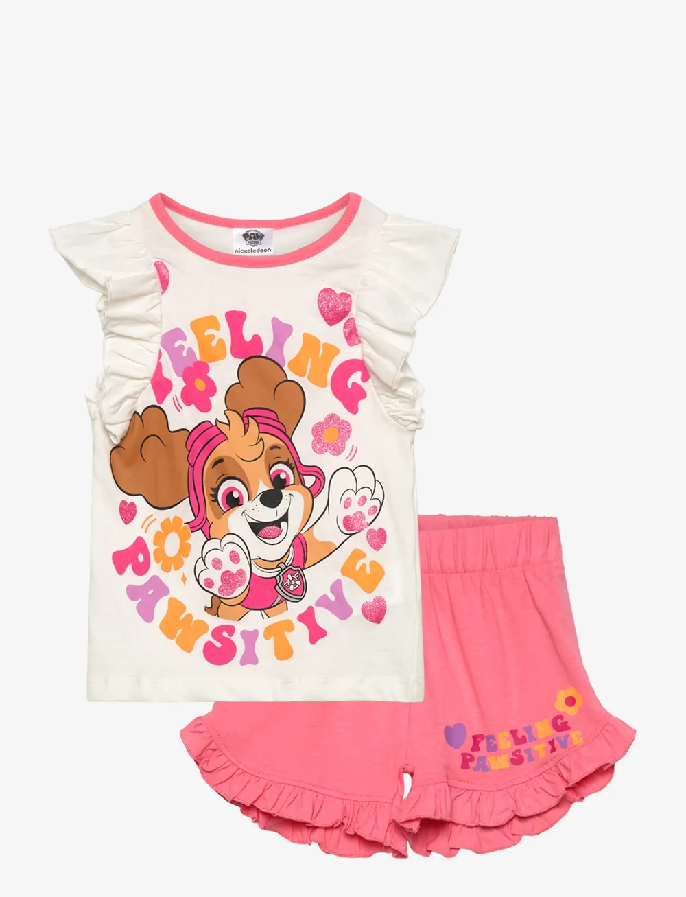 Paw Patrol - T SHIRT + SHORT - set med kortärmad t-shirt - white - 0