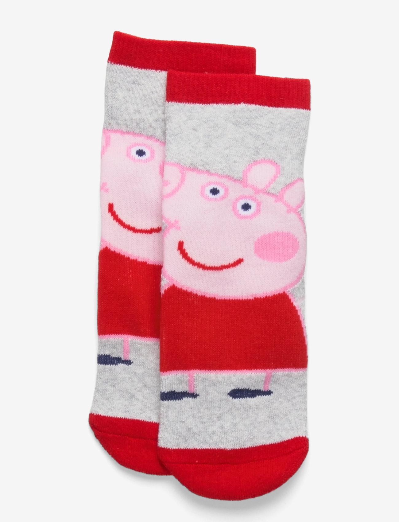 Peppa Wutz - SOCKS - anti-rutsch socken - red - 0