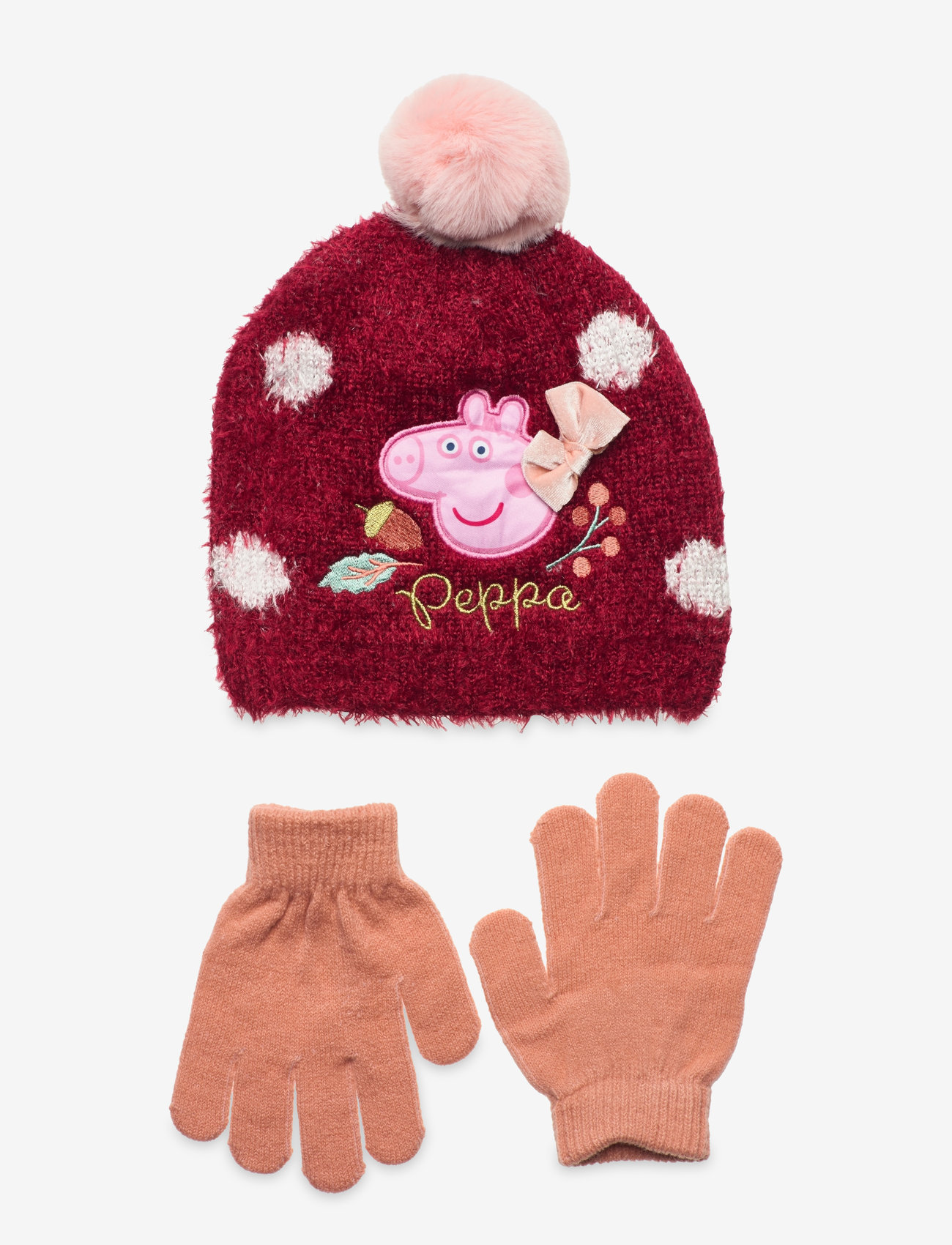 Peppa Pig Bonnet Gloves (Dark Pink) – 209 kr –