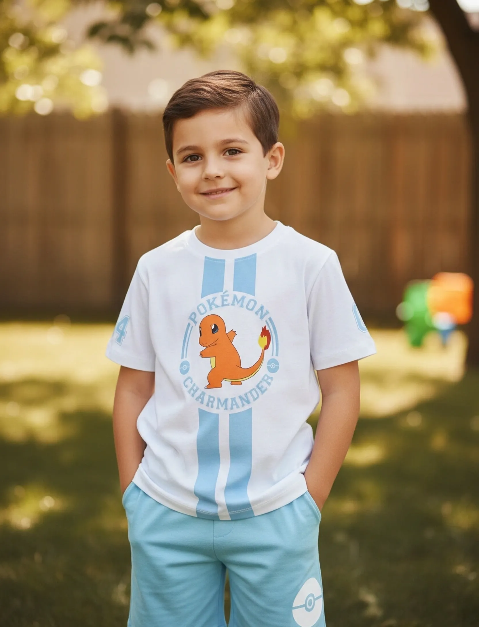 Pókemon SET - Set med kortärmad t-shirt - WHITE / blue