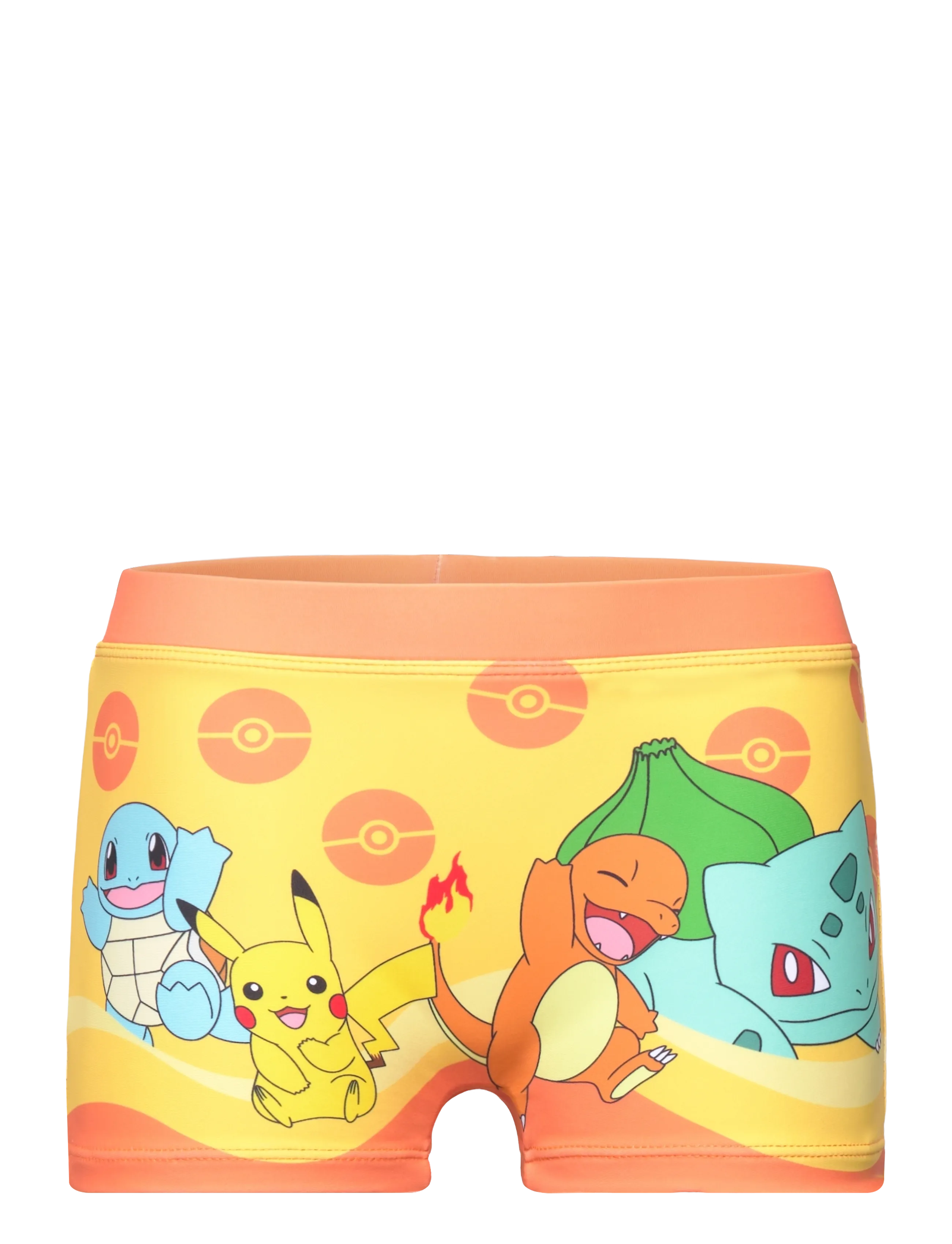 Pókemon Swimwear, Børn, Pokémon Print Badeshorts, Orange, Str: 104