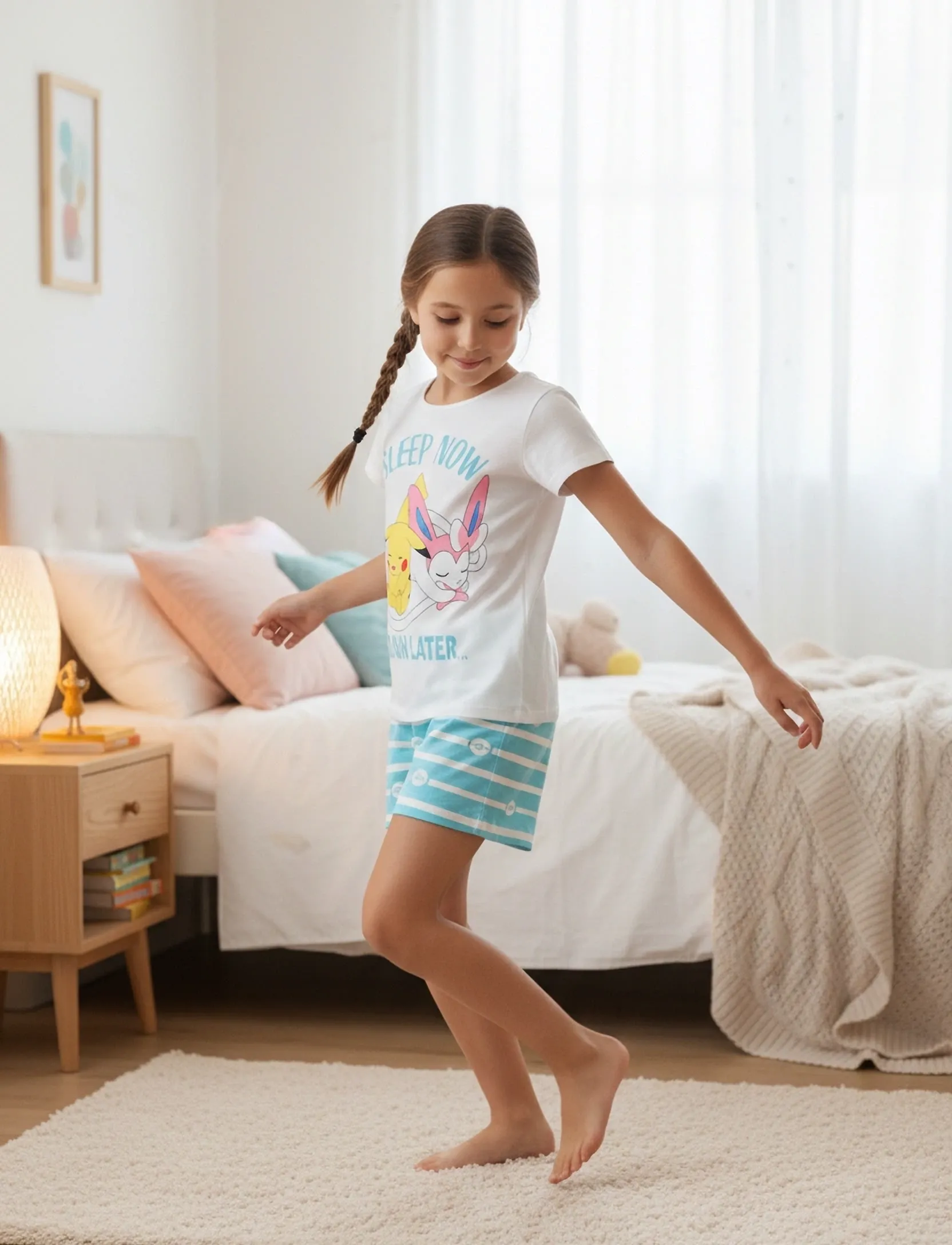 Pókemon Pyjama, 104, White, Pyjamas > Pyjamas-Sæt, Børn