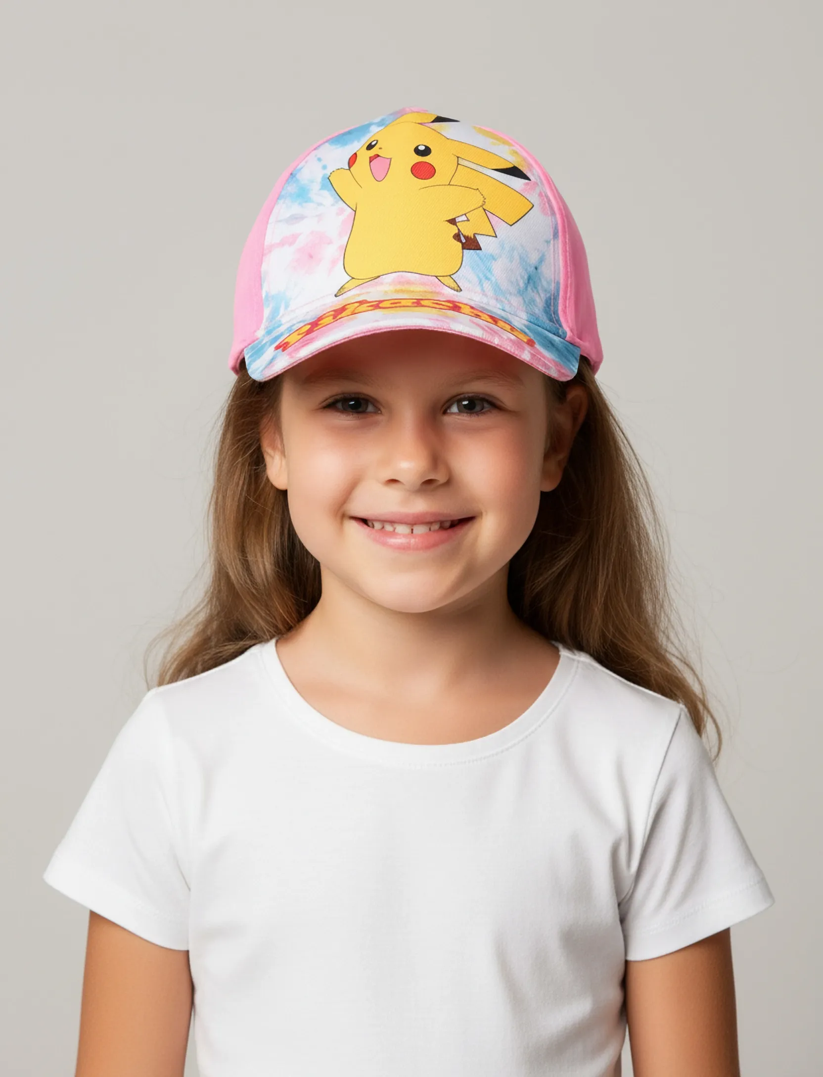 Pókemon Cap, 52, Headwear, Rosa - Caps, Kinder