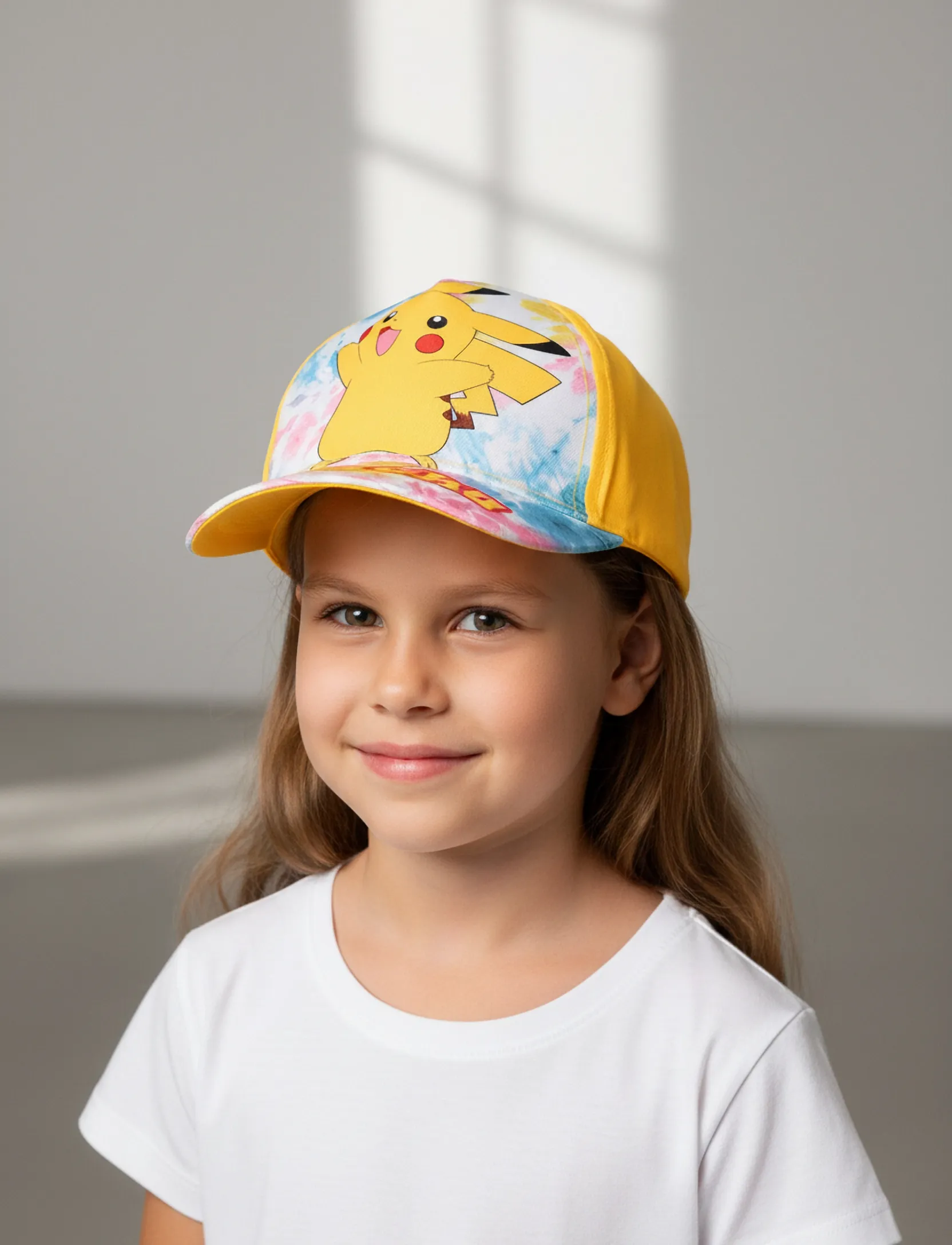 Pókemon Cap, 52, Headwear, Gelb - Caps, Kinder