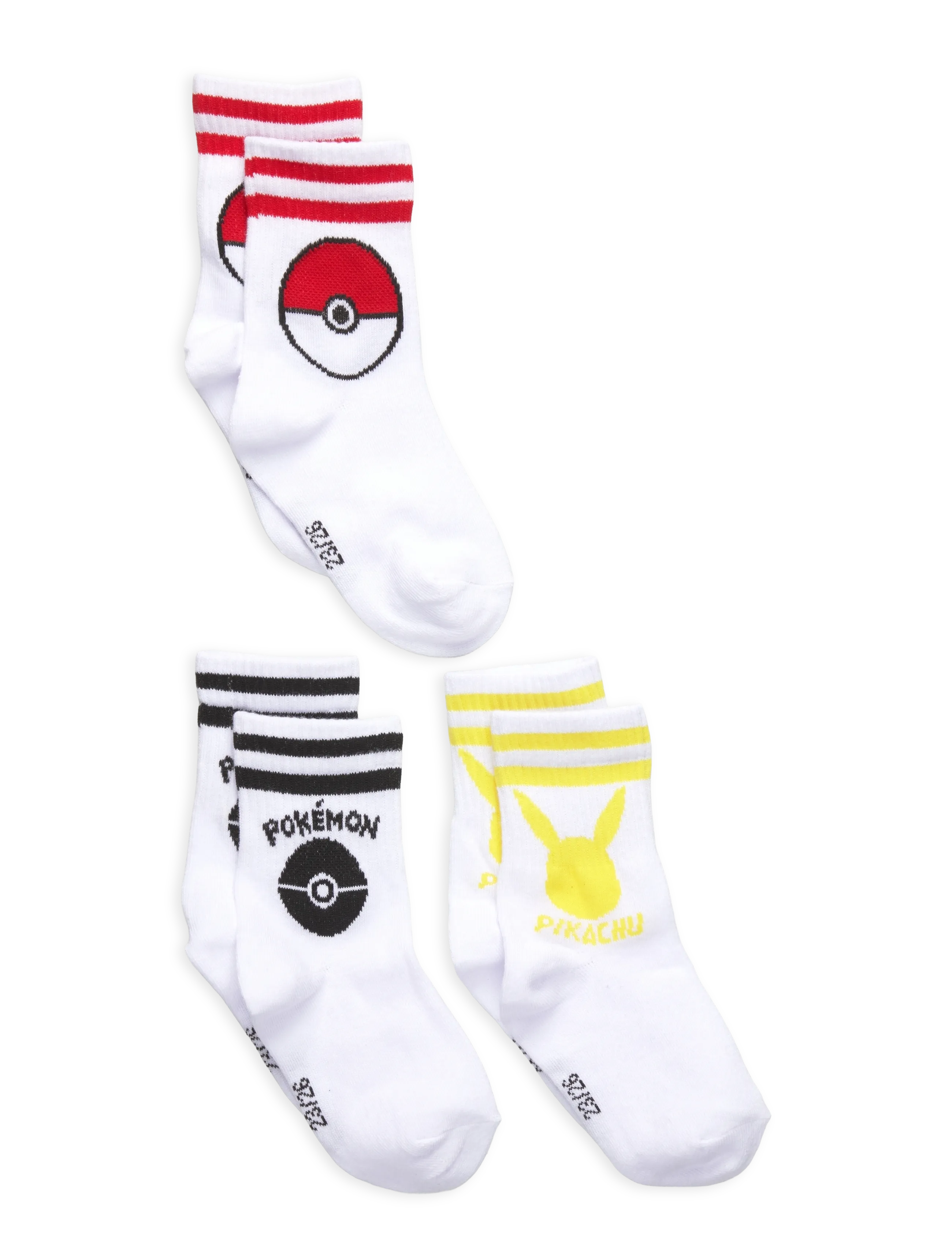 Pókemon Socks, 27/30, White, Sokker & Strømpebukser > Sokker, Børn