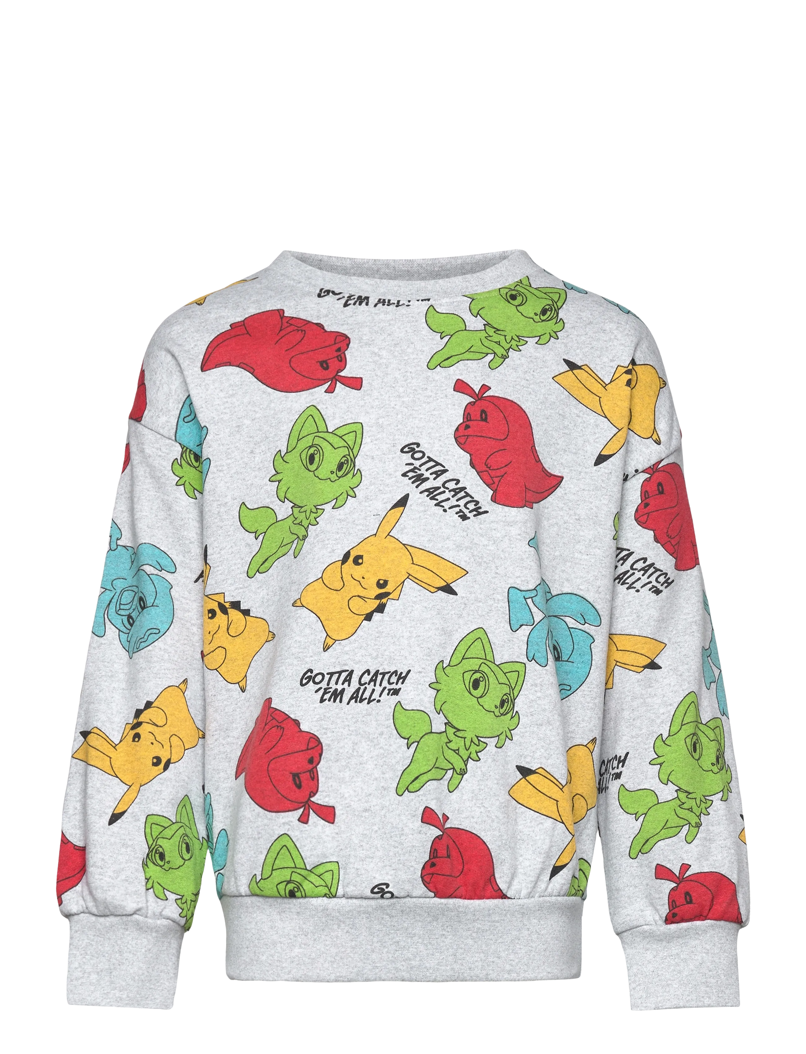 Pókemon Sweats, Børn, Pokémon Sweatshirt, Grå, Str: 104