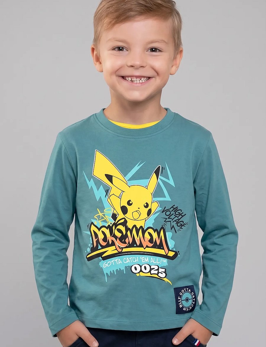 Pókemon - TSHIRT - pikkade varrukatega t-särgid - lgreen - 0