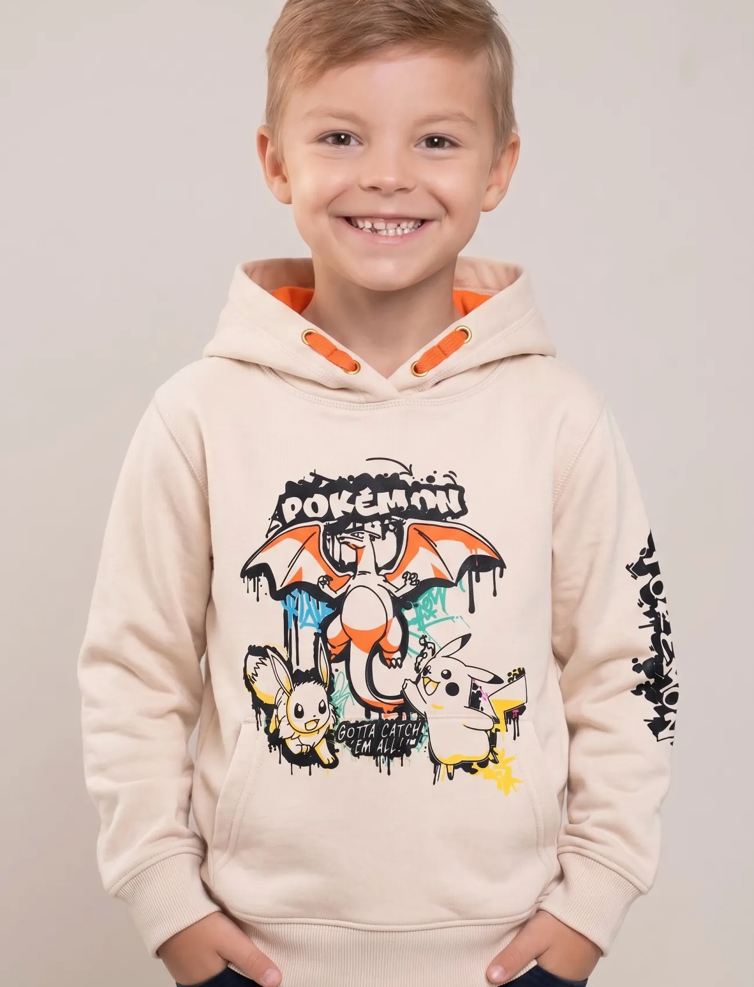 Pókemon - SWEATS - hættetrøjer - beige - 0