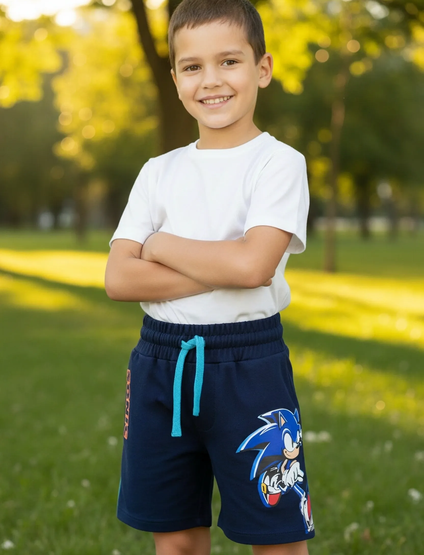 Sonic Pants, 128, Navy, Shorts > Svedeshorts, Børn