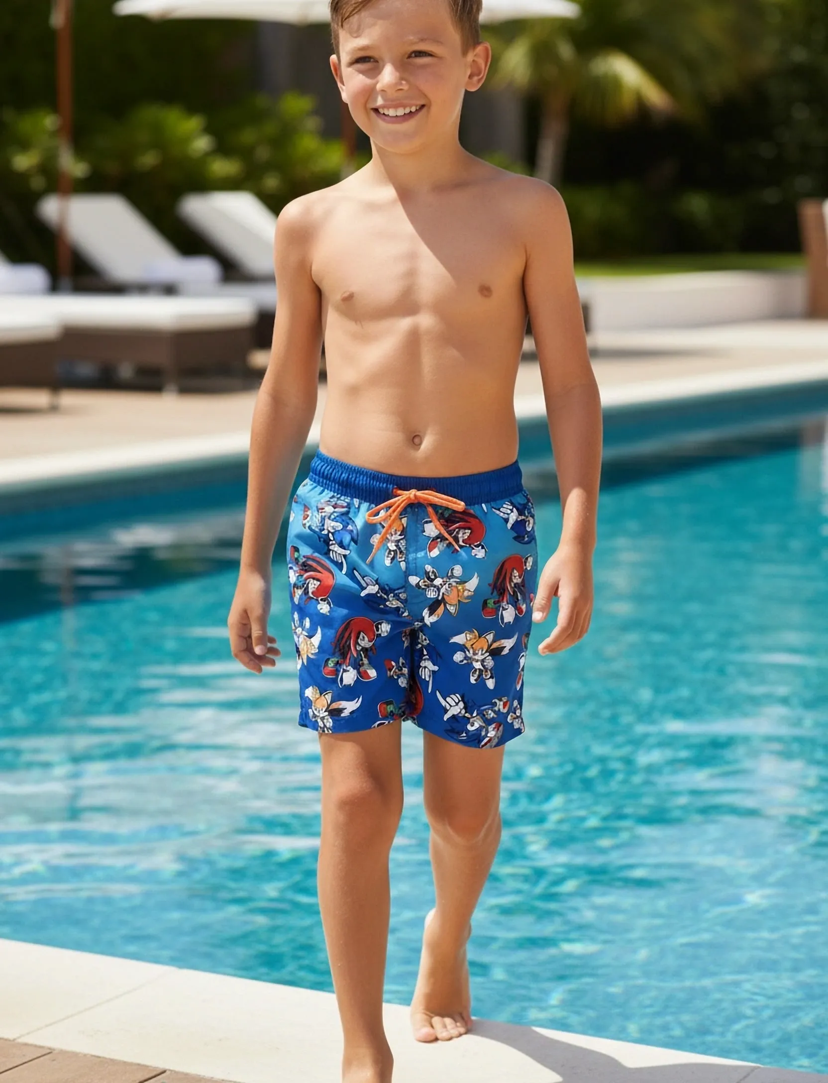Sonic Badetøj, 152, Blue, Badetøj > Badeshorts, Børn