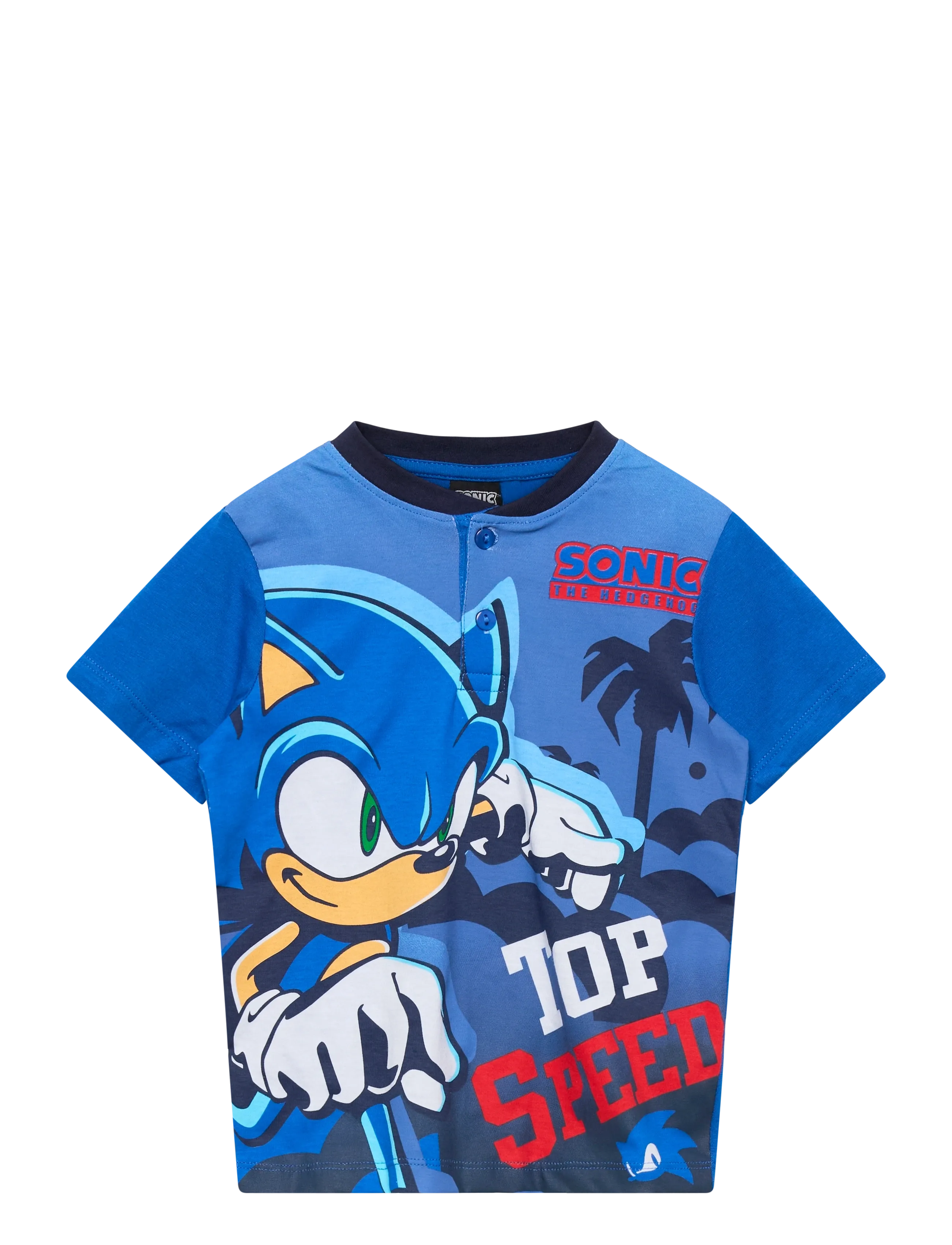 SONIC Pyjama Blau - 128 - Kinder
