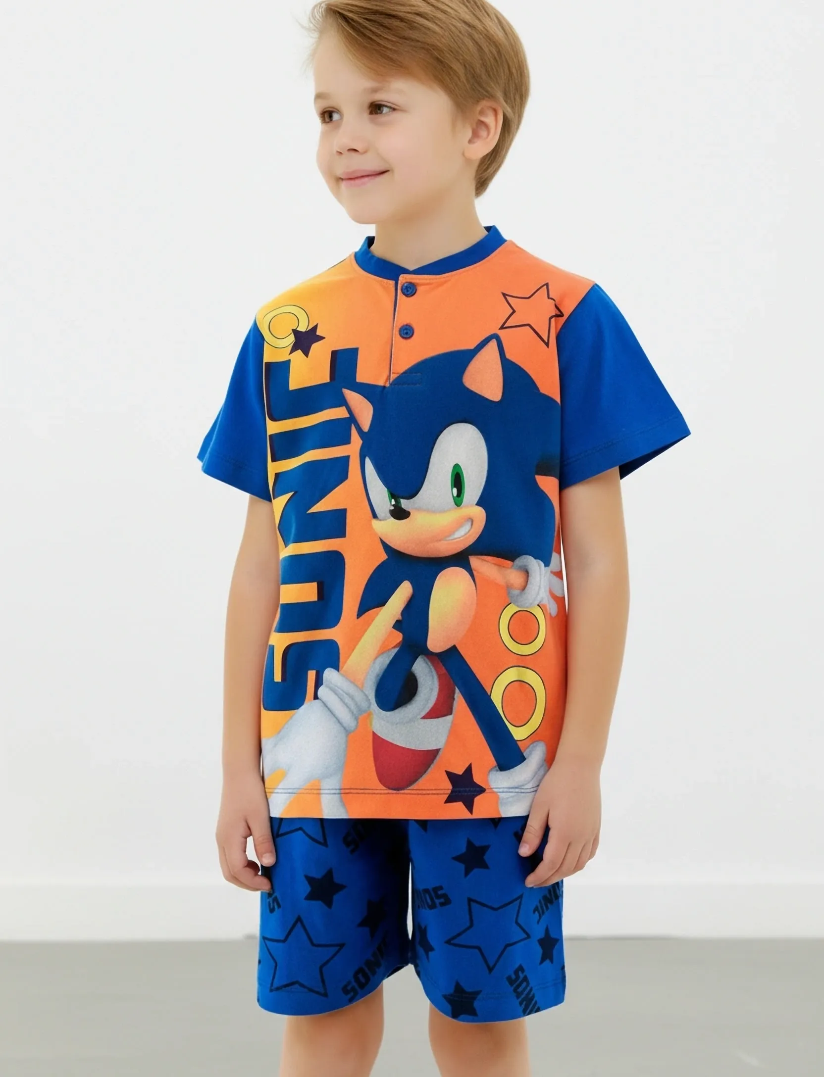Sonic Pyjama, 98, Blue, Pyjamas > Pyjamas-Sæt, Børn