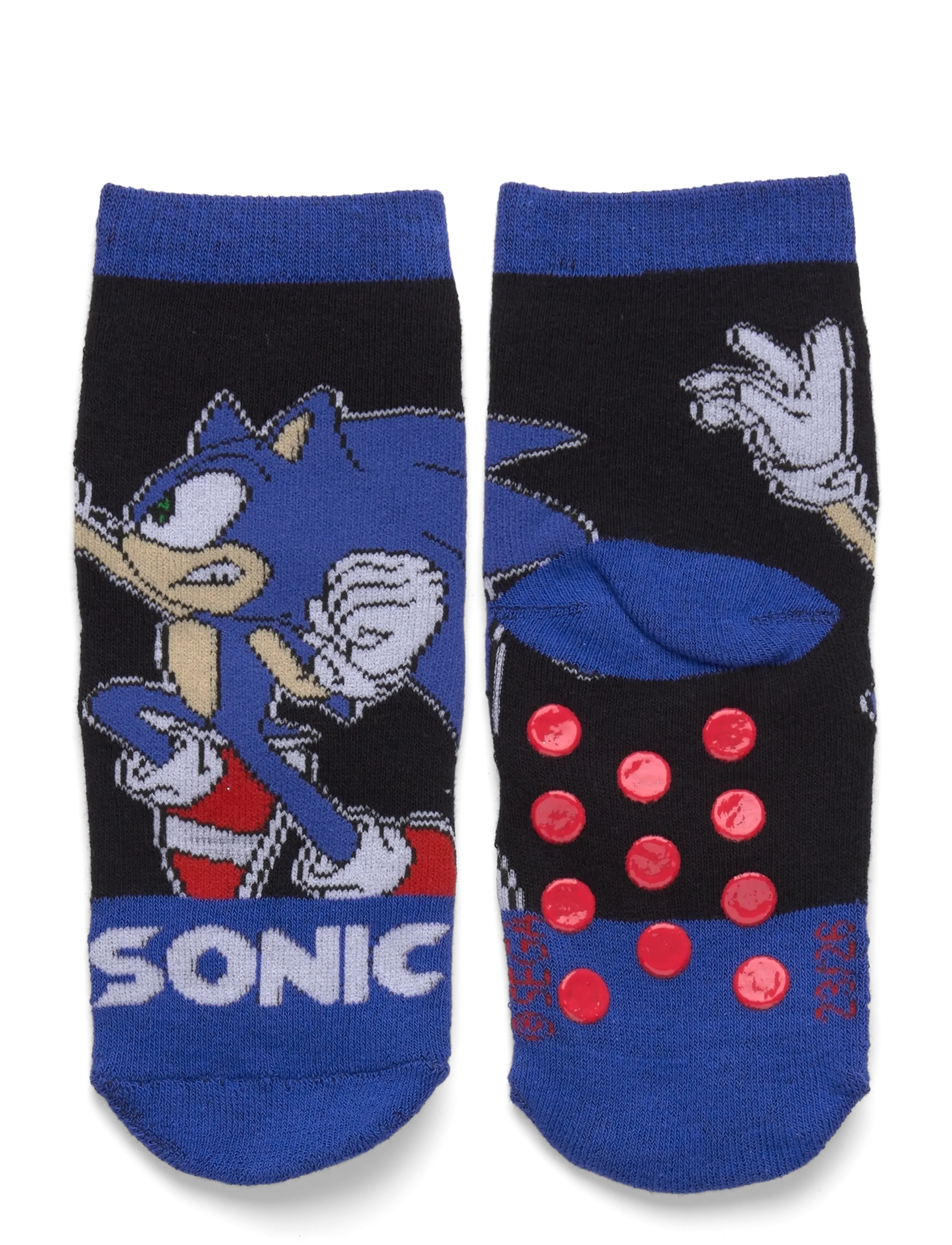 Sonic Socks, 23/26, Socken & Strumpfhosen, Schwarz - Non-slip Kinder