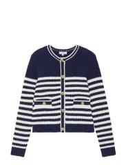 SUNCOO Paris Gabarel - Striped Cardigan (SPSS25M02252) - Cardigans