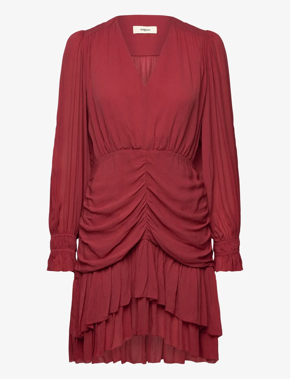 SUNCOO Paris - Clelia - korte kjoler - terracotta - 0