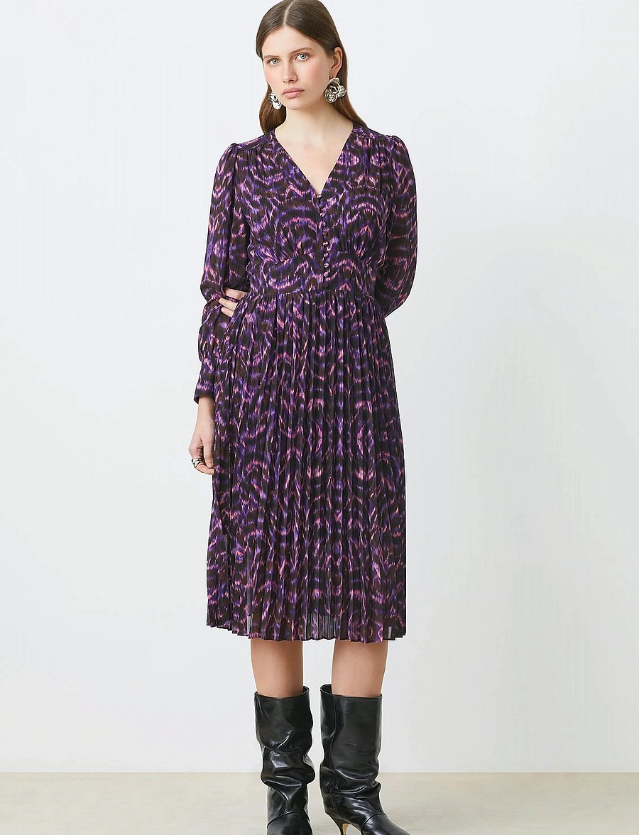 SUNCOO Paris - Celya - midiklänningar - violet - 0