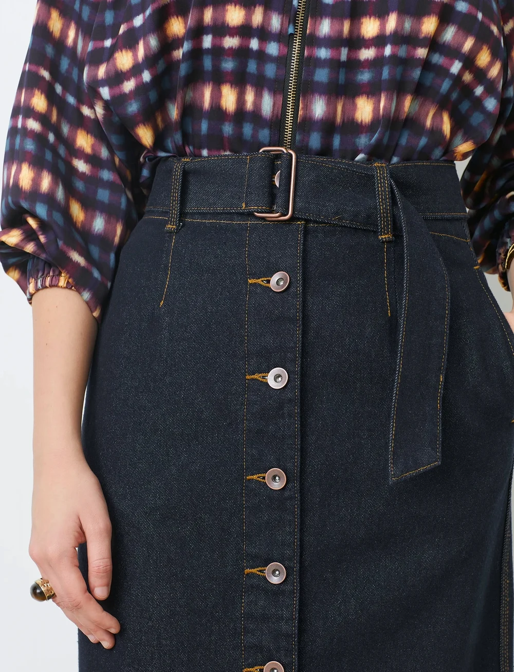 SUNCOO Paris - Fancy - jeansröcke - bleu jeans - 3