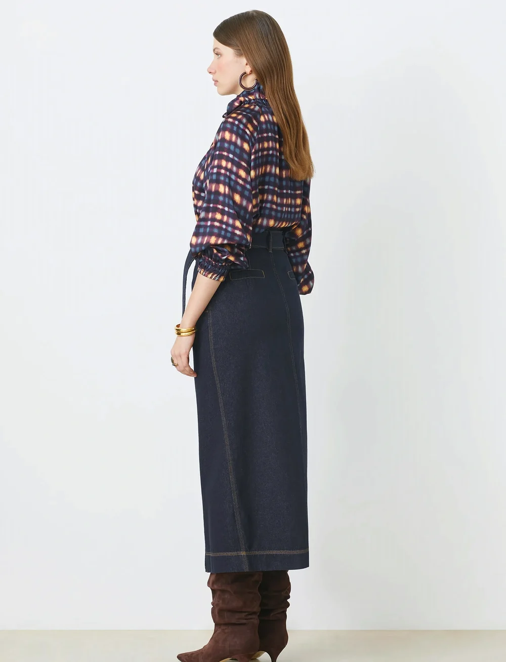 SUNCOO Paris - Fancy - jeansröcke - bleu jeans - 4