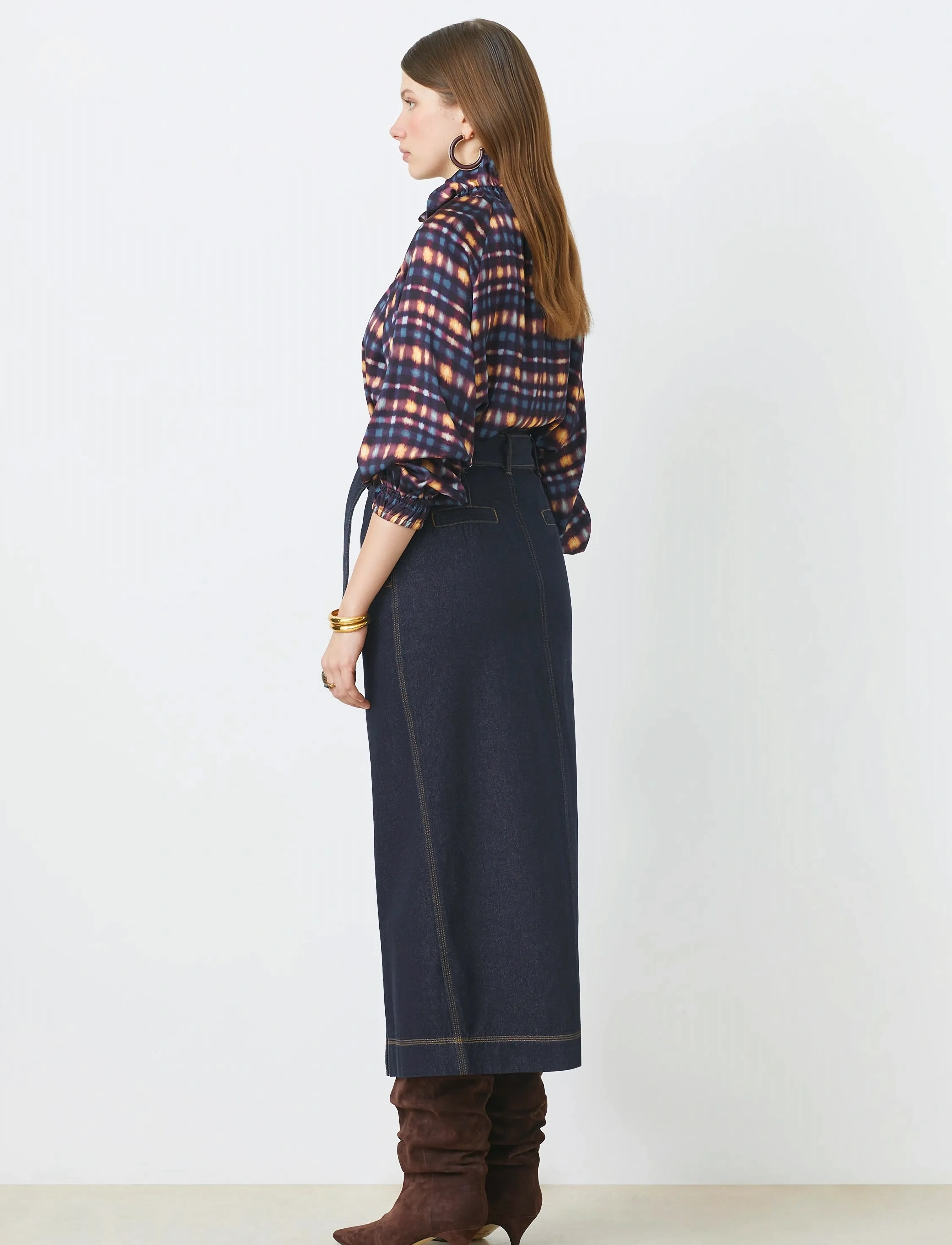 SUNCOO Paris - Fancy - jeanskjolar - bleu jeans - 4