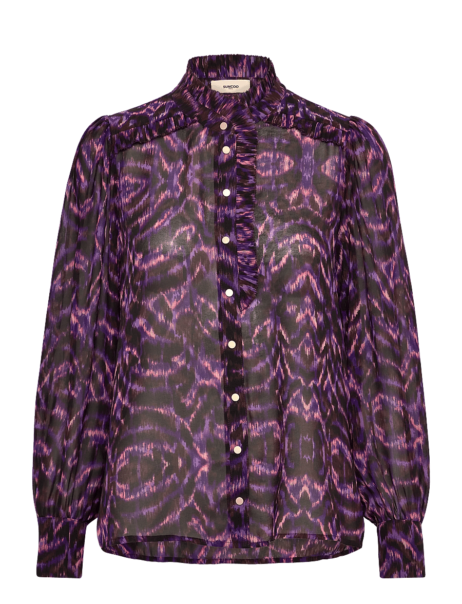 SUNCOO Paris - Lyric - chemises à manches longues - violet - 0