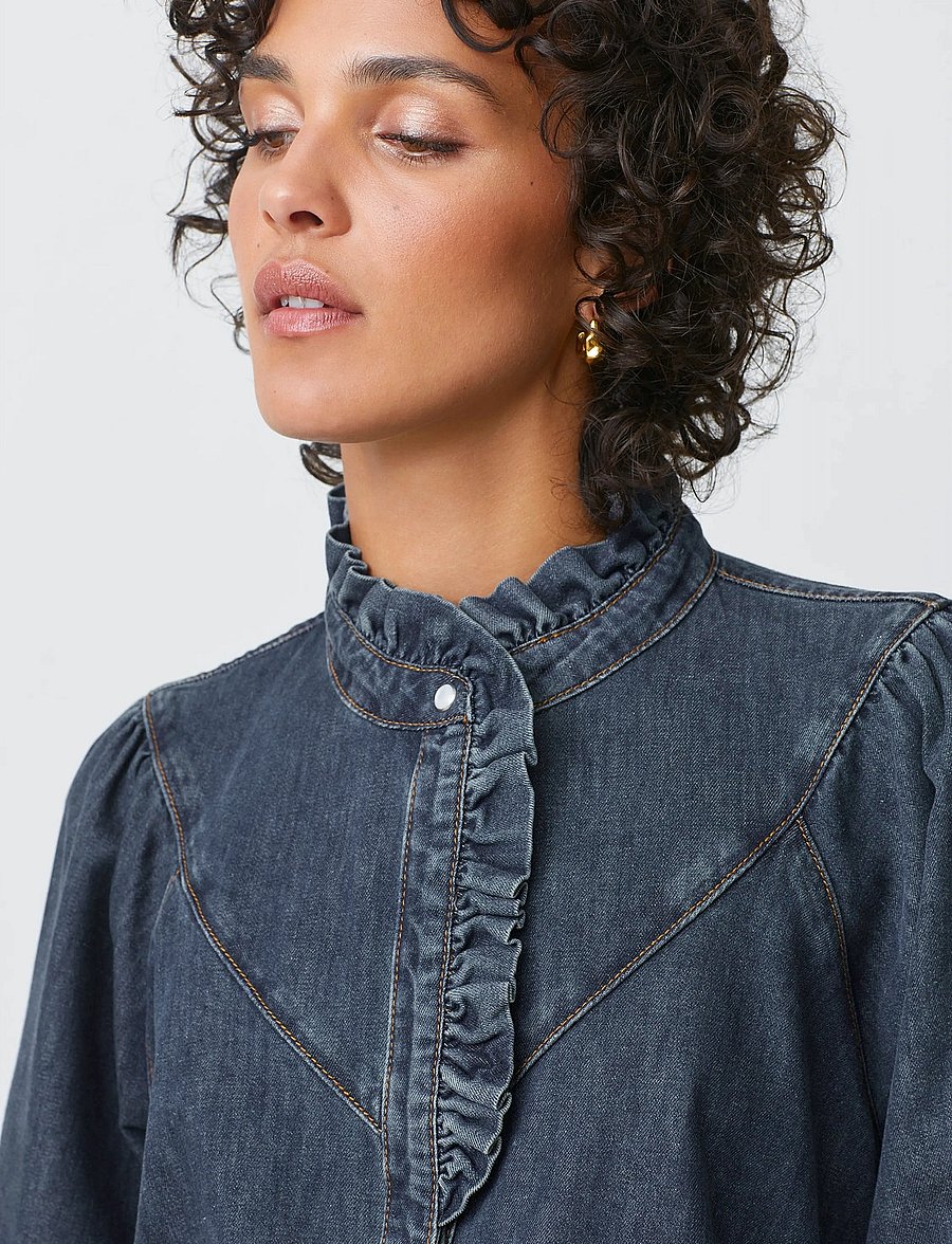 SUNCOO Paris - Lively - jeansskjortor - bleu jeans - 4