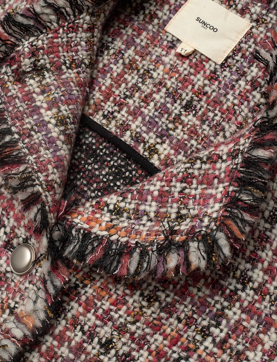 SUNCOO Paris - Daisy - bouclé blazers - rouge - 5