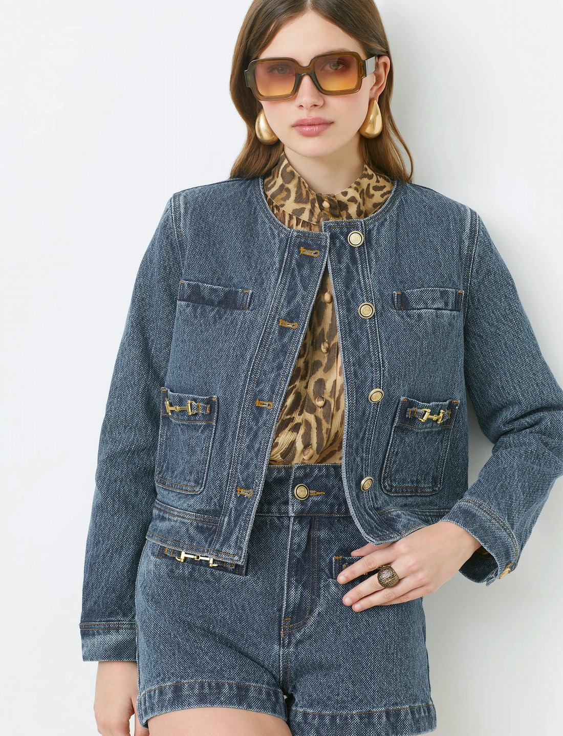 SUNCOO Paris - Daryl - jeansjacken - bleu jeans - 0