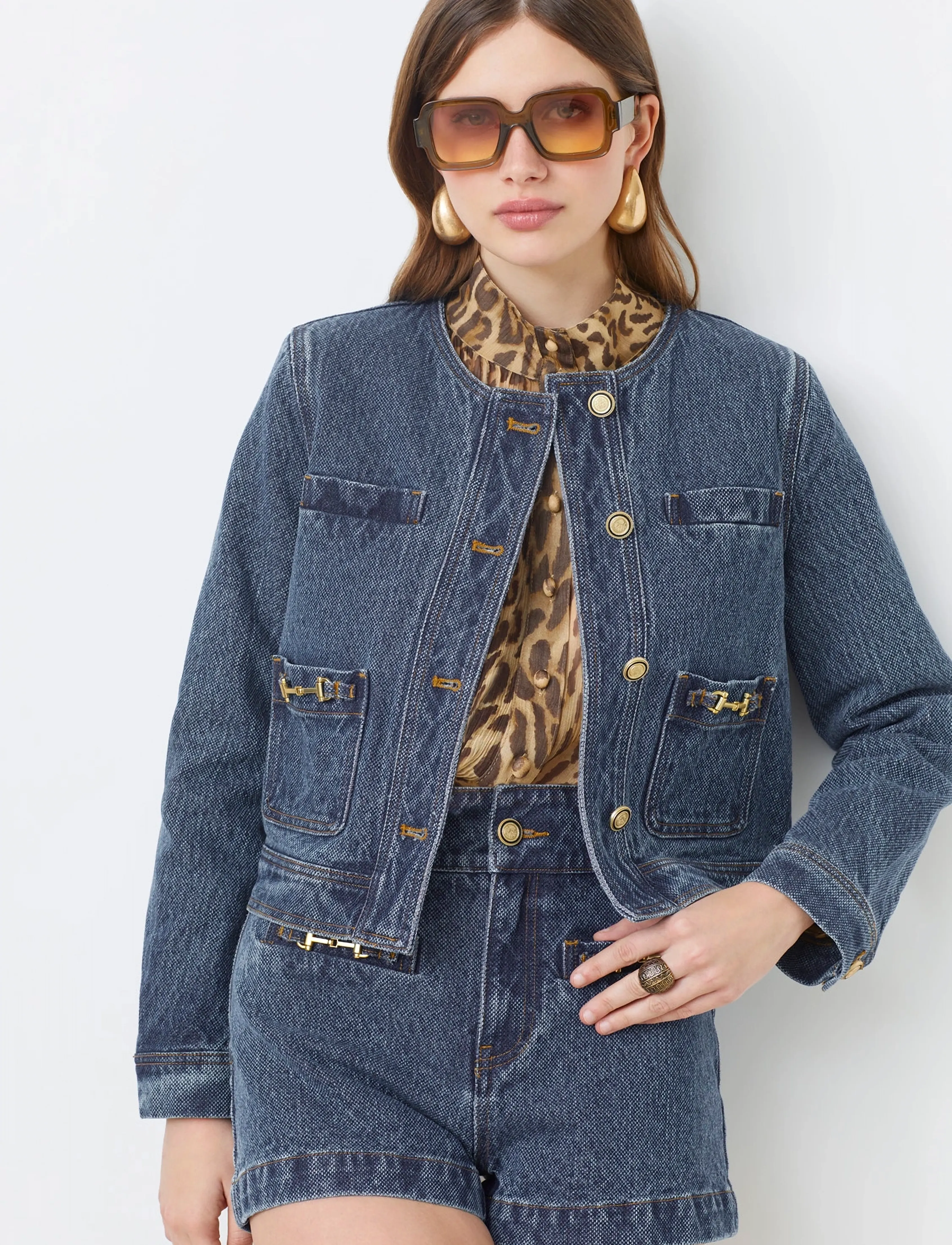 SUNCOO Paris Daryl - Keskhooaja stiil - BLEU JEANS / blue