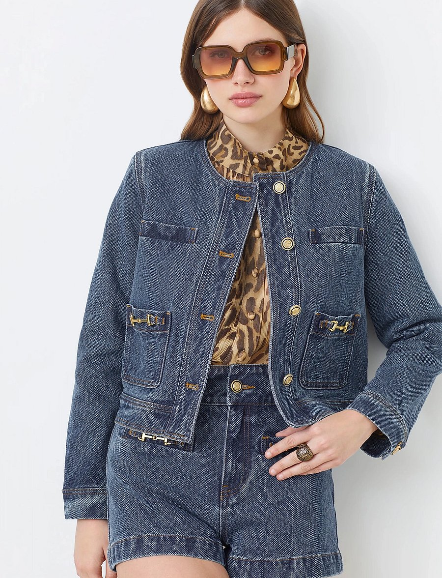 SUNCOO Paris - Daryl - jeansjackor - bleu jeans - 0
