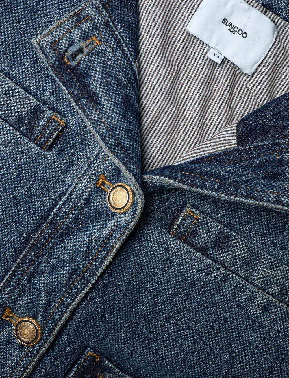 SUNCOO Paris - Daryl - jeansjacken - bleu jeans - 5