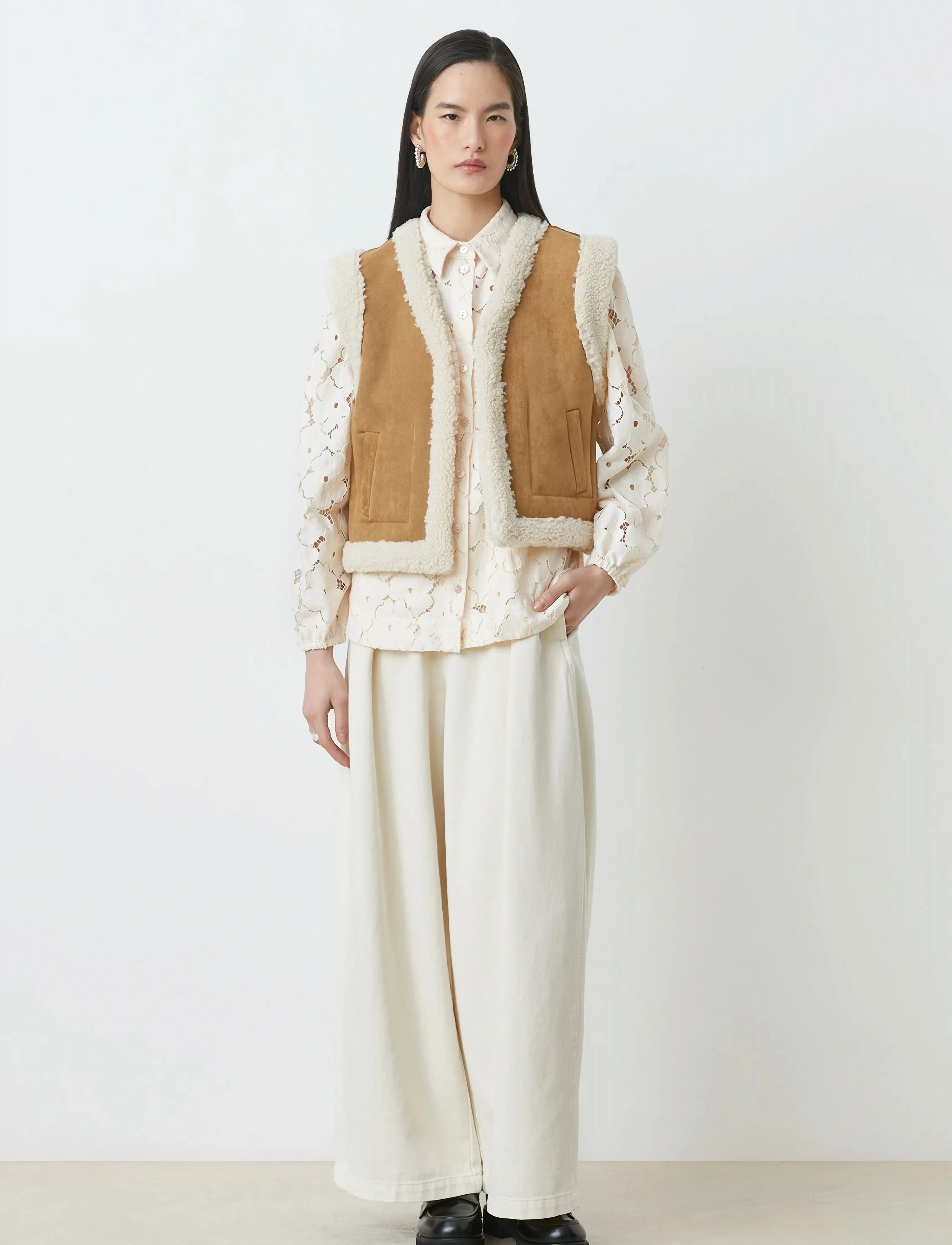 SUNCOO Paris - Dual - gefütterte westen - camel - 3