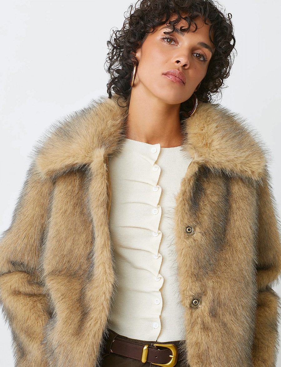 SUNCOO Paris - Egon - kunstpelz - beige - 0