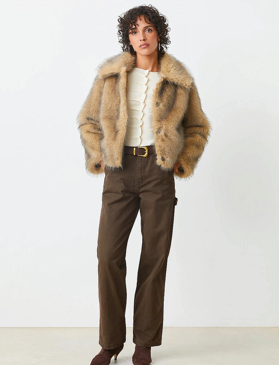 SUNCOO Paris - Egon - kunstpelz - beige - 3