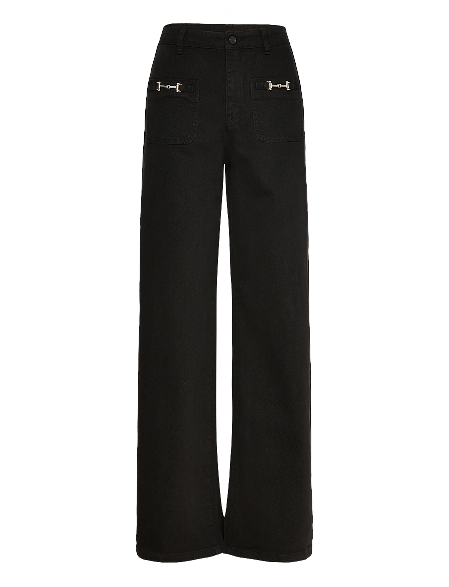 SUNCOO Paris - Ringo - bukser med brede ben - noir - 0