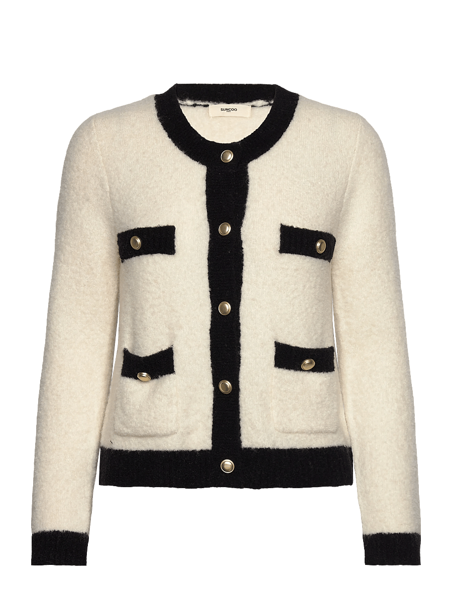 SUNCOO Paris - Gabili - cardigans - blanc casse - 1