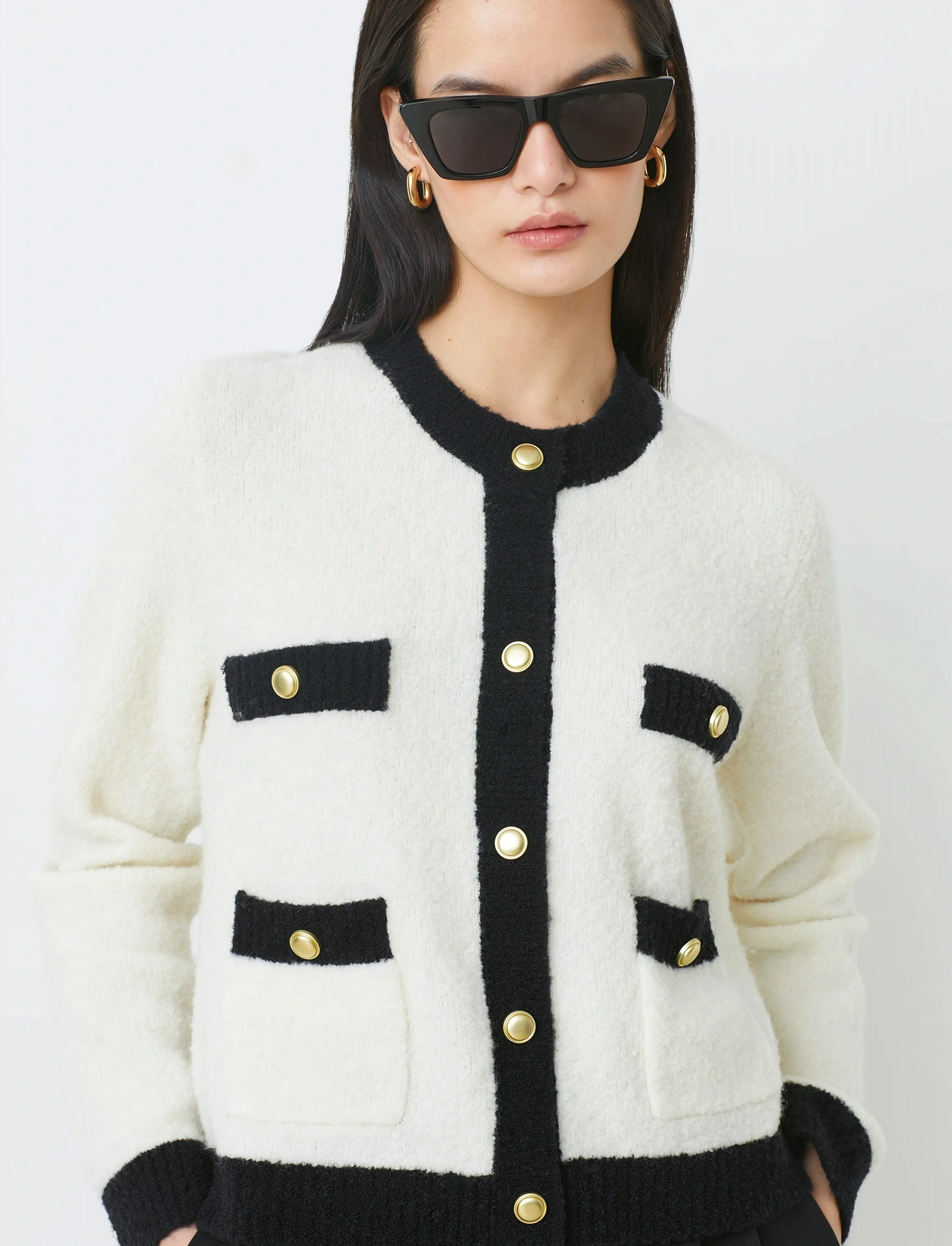 SUNCOO Paris - Gabili - cardigans - blanc casse - 3