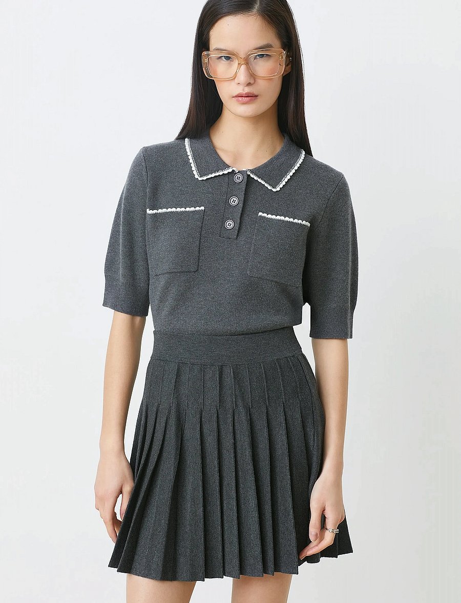 SUNCOO Paris - Falda - plisseeritud seelikud - carbone - 3