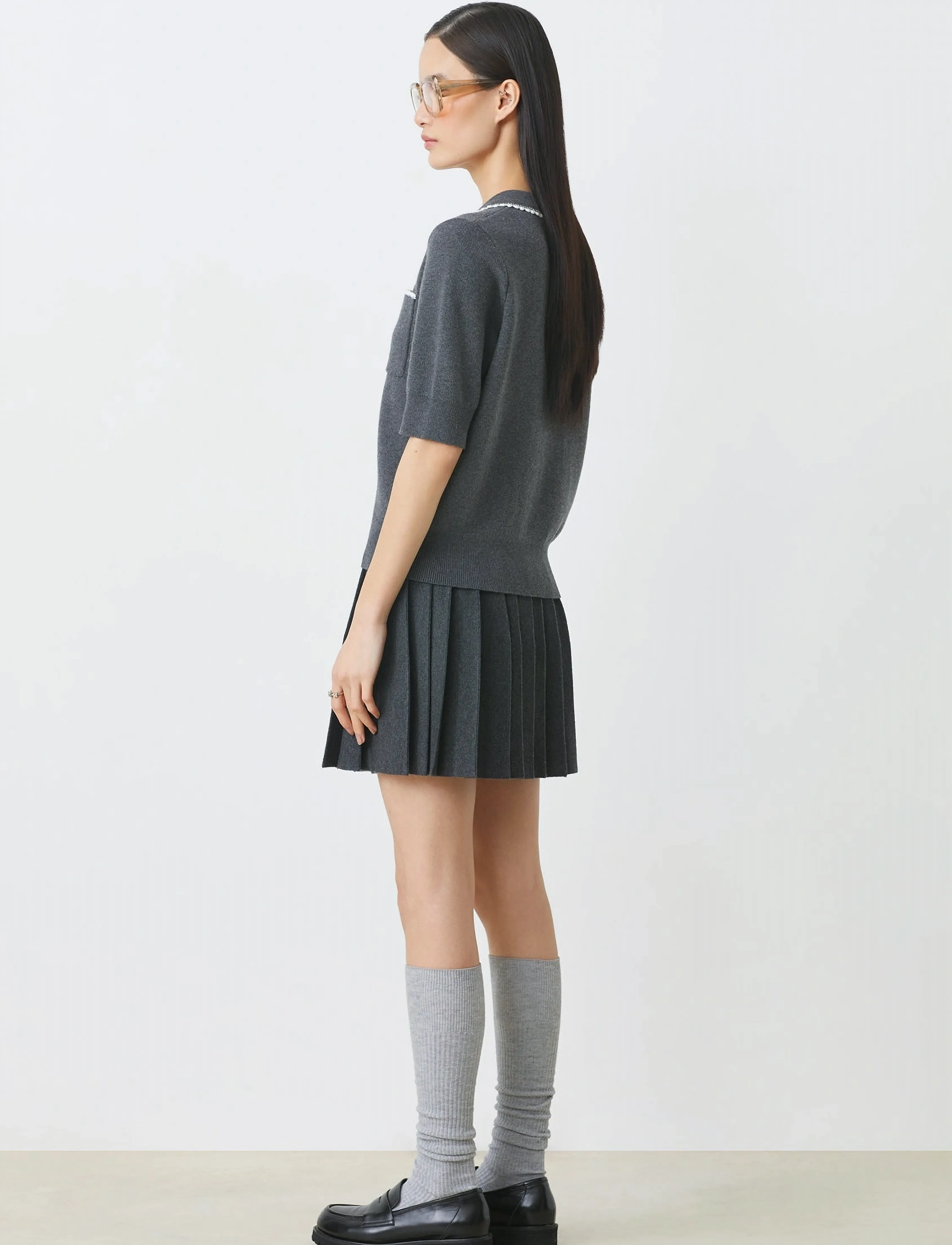 SUNCOO Paris - Falda - plisserade kjolar - carbone - 4