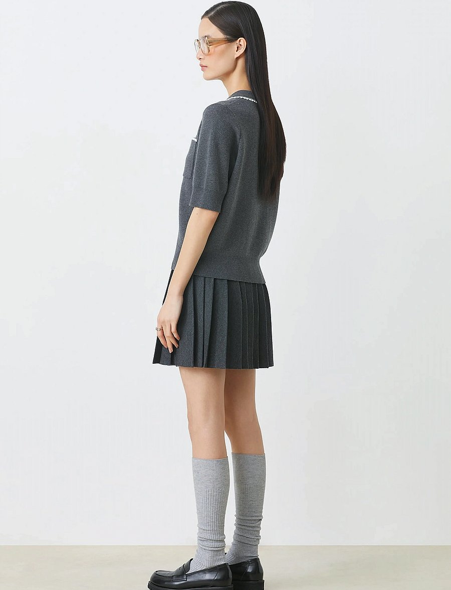 SUNCOO Paris - Falda - plisseeritud seelikud - carbone - 4