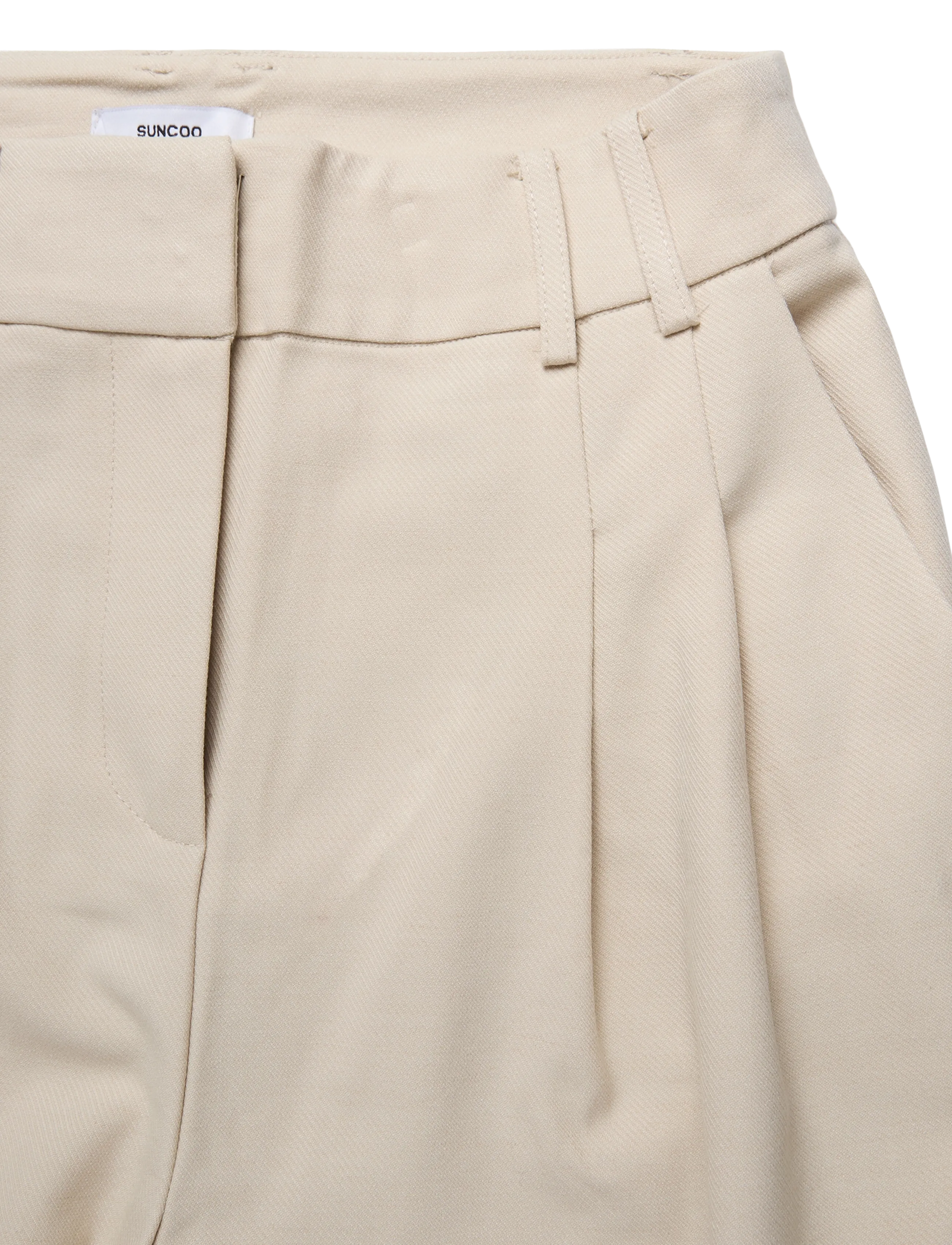 SUNCOO Paris - Japan - hosen mit weitem bein - creme - 5