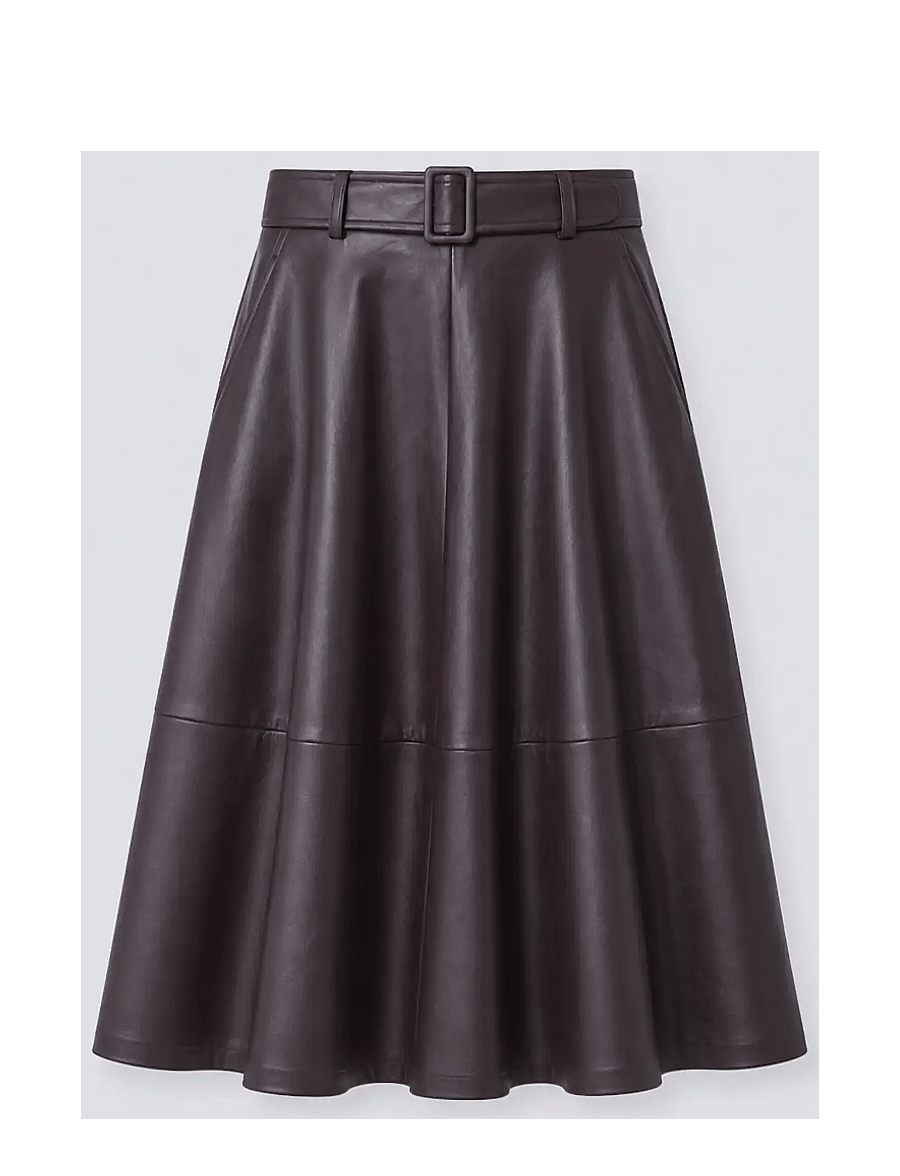 SUNCOO Paris - Fleur - midi skirts - prune - 1
